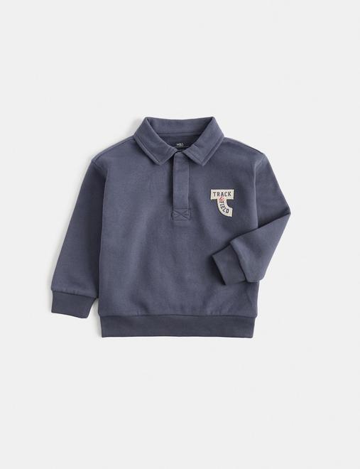 Cotton Rich Badge Sweatshirt (2-8 Yrs)