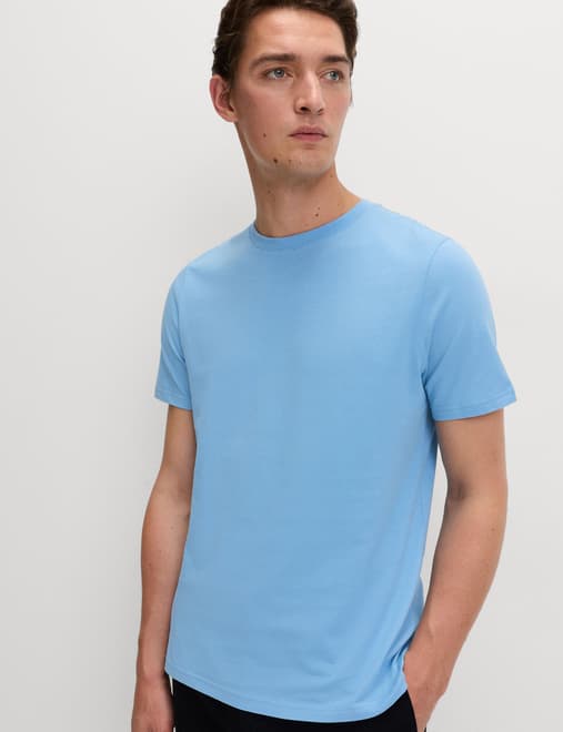 Regular Fit Pure Cotton Crew Neck T-Shirt