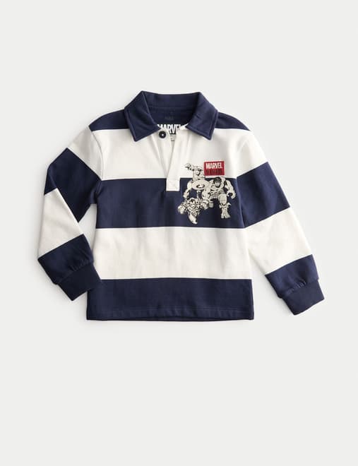 Pure Cotton Avengers™ Rugby Top (2-8 Yrs)