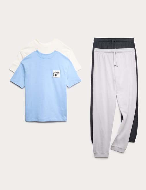 2pk Pure Cotton Bug Pyjamas (6-16 Yrs)