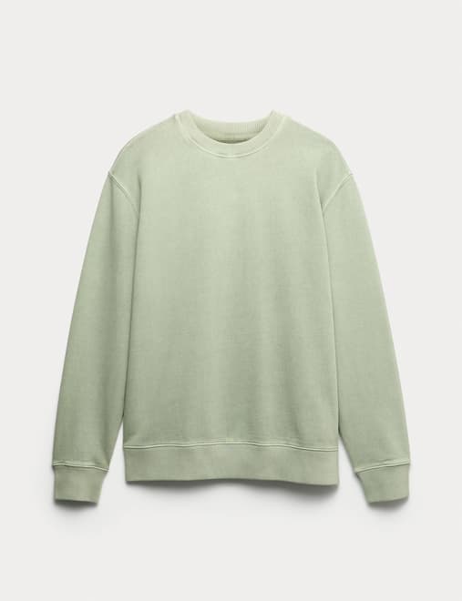 Pure Cotton Garment Dye Sweatshirt