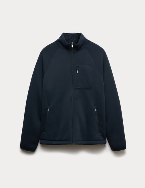 Zip Up Funnel Neck Fleece