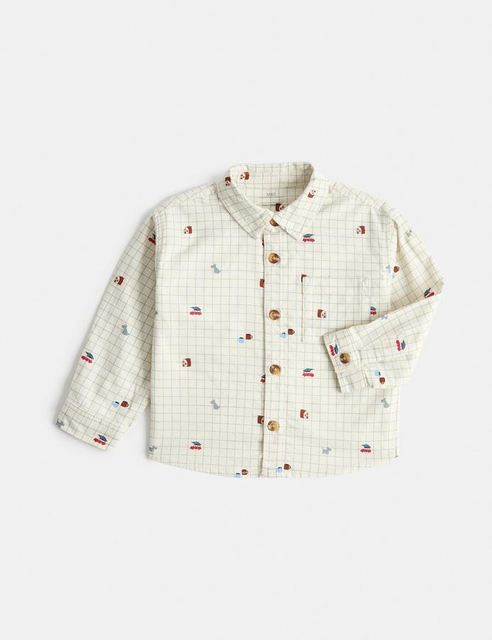 Pure Cotton Patterned Shirt (0-5 Yrs)