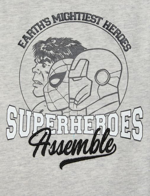 Pure Cotton Marvel Avengers™ Pyjamas (3-12 Yrs)