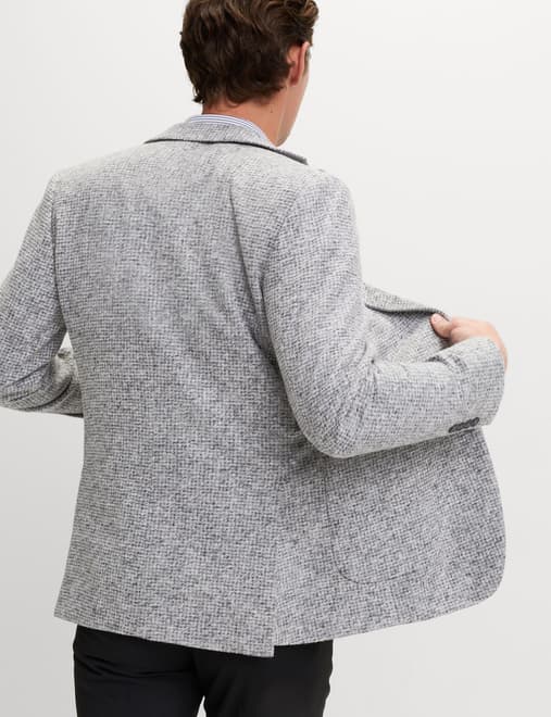 Tailored Fit Wool Blend Blazer with Gilet