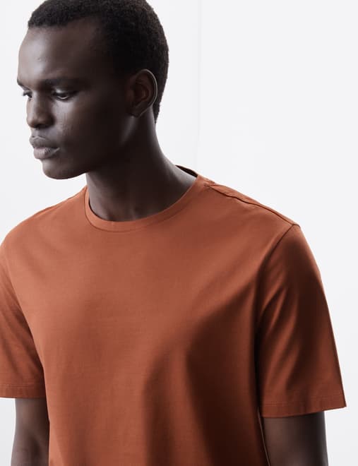 Pure Supima® Cotton Performance Crew Neck T-shirt