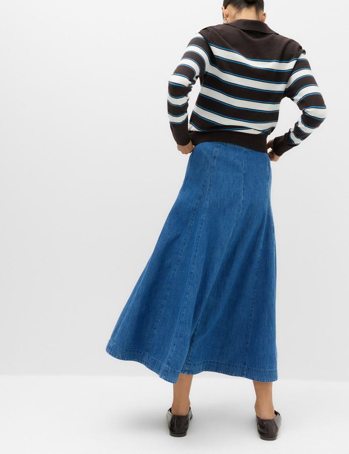 Denim Midi Skirt