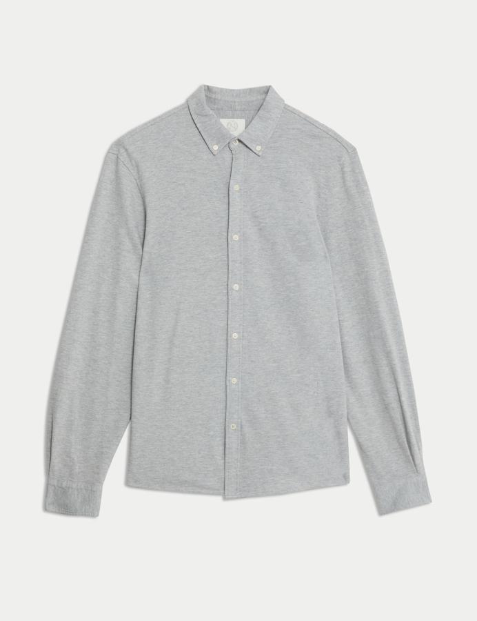 Pure Cotton Pique Shirt