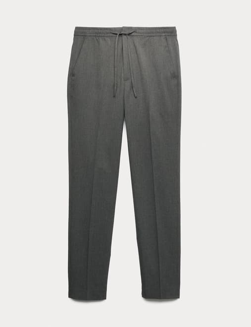 Tapered Fit Elasticated Trousers