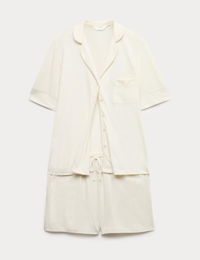 Cotton Modal Revere Shortie Pyjama Set