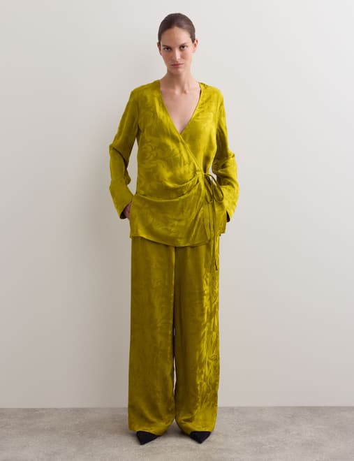 Avocado Jacquard Trouser Co-ord