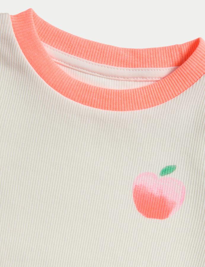 3 Pack Cotton Rich Peach T-Shirts (2-8 Yrs)