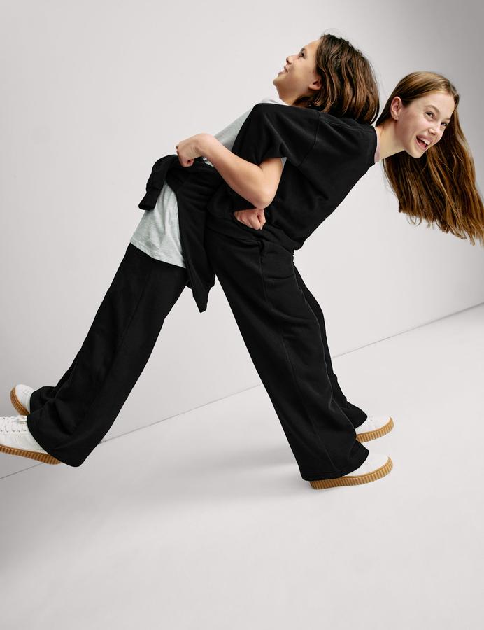 Wide Leg Cotton Rich Joggers (2-16 Yrs)