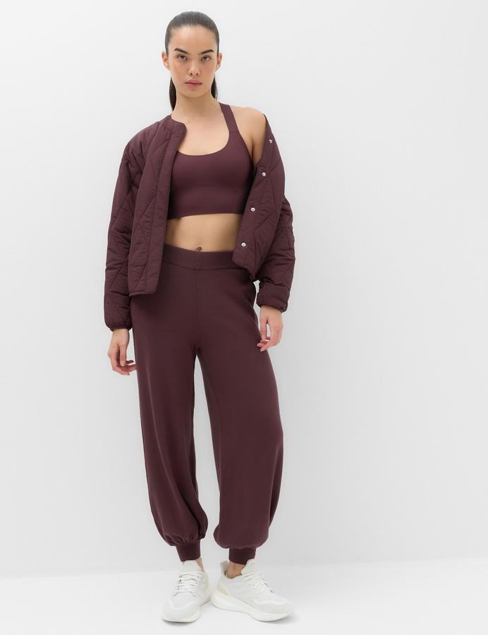 Knitted High Waisted Balloon Joggers