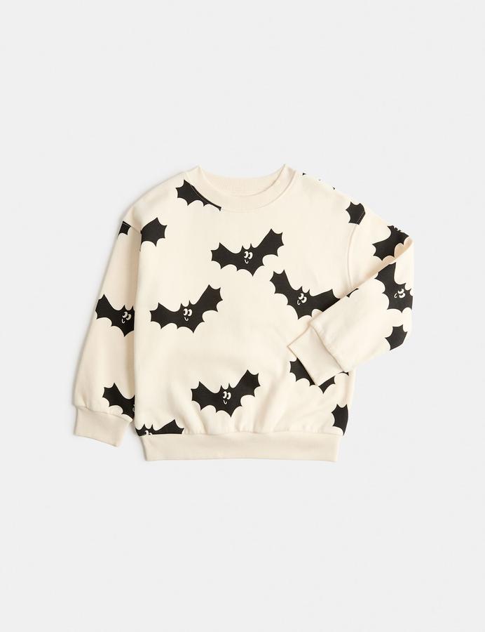 Cotton Rich Halloween Bat Sweatshirt (2-8 Yrs)