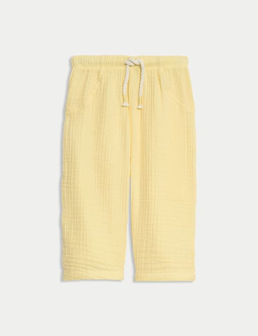 Pure Cotton Paperbag Trousers (0-3 Yrs)
