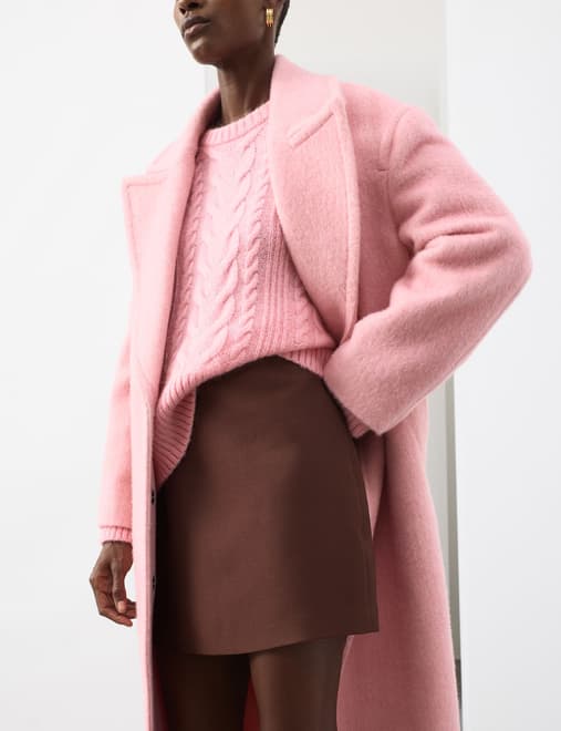 Mini A-Line Skirt with Wool