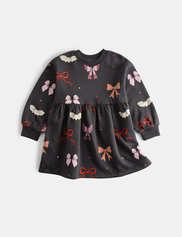 Cotton Rich Halloween Bow Jersey Dress (2-8 Yrs)