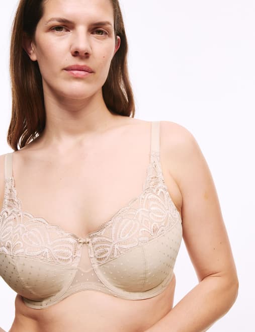 Amelia Lace Wired Full Cup Bra (F+)