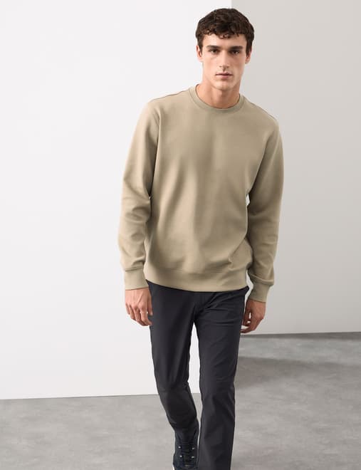 Cotton Rich Crew Neck Sweatshirt