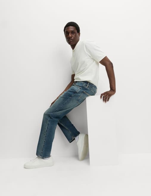 Straight Fit Stretch Jeans