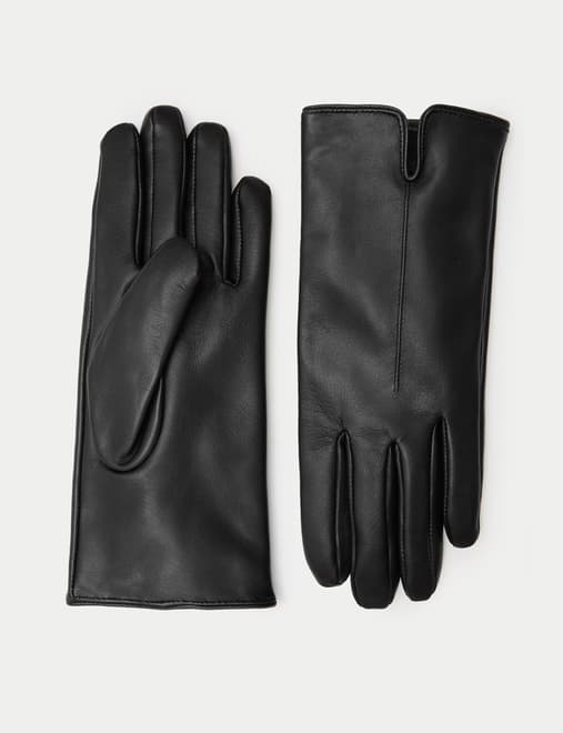 Leather Cashmere Lined Gloves
