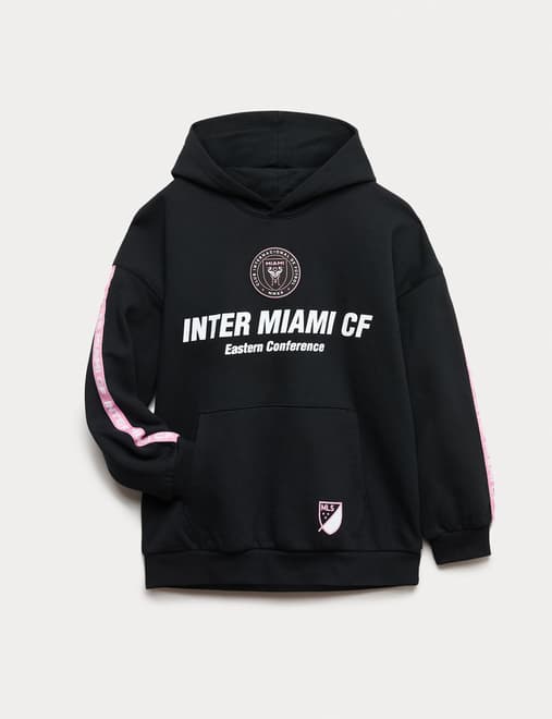 Cotton Rich Inter Miami Graphic Hoodie (6-16 Yrs)