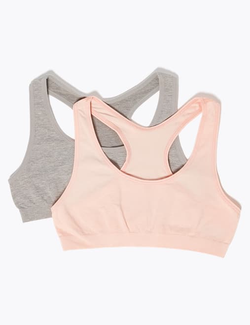 2pk Seamfree Crop Tops (9-16 Yrs)