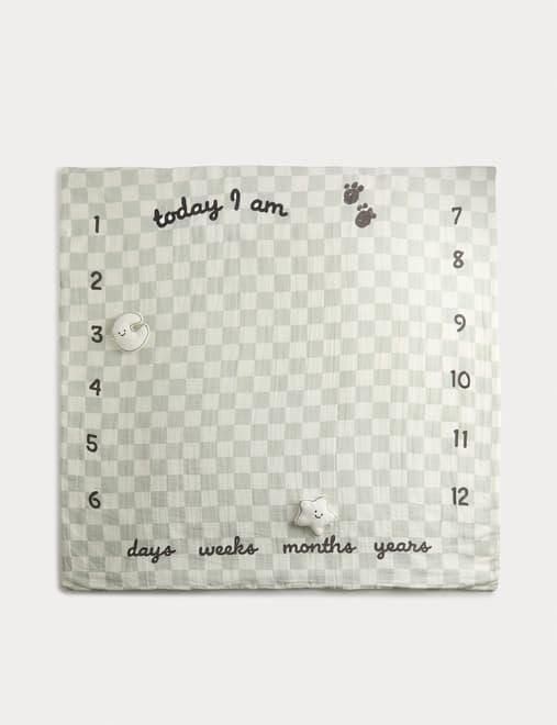 Pure Cotton Milestone Shawl