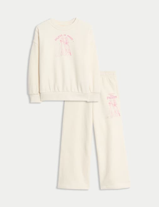 Cotton Rich Frozen™ Sweatshirt & Joggers Set (2-8 Yrs)
