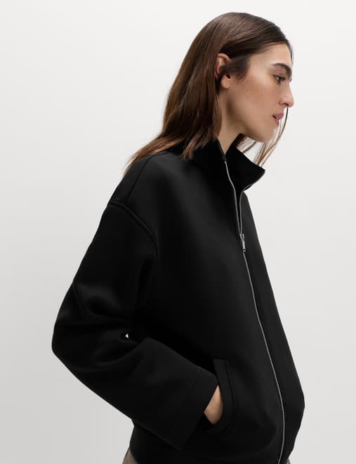 Scuba High Neck Zip Up Sweatshirt