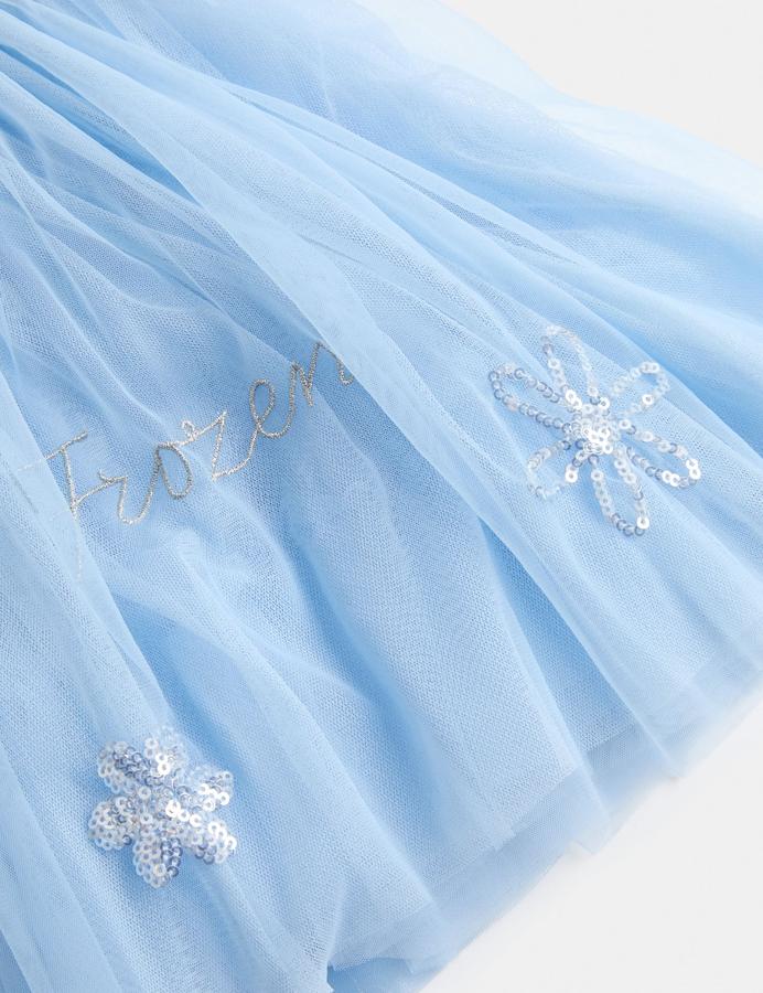 Mini Snowflake Embroidered Tutu Skirt