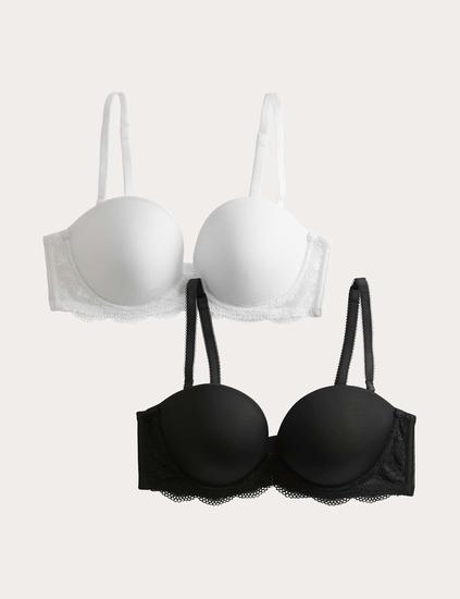 2pk Wired Multiway Push-Up Bras A-E