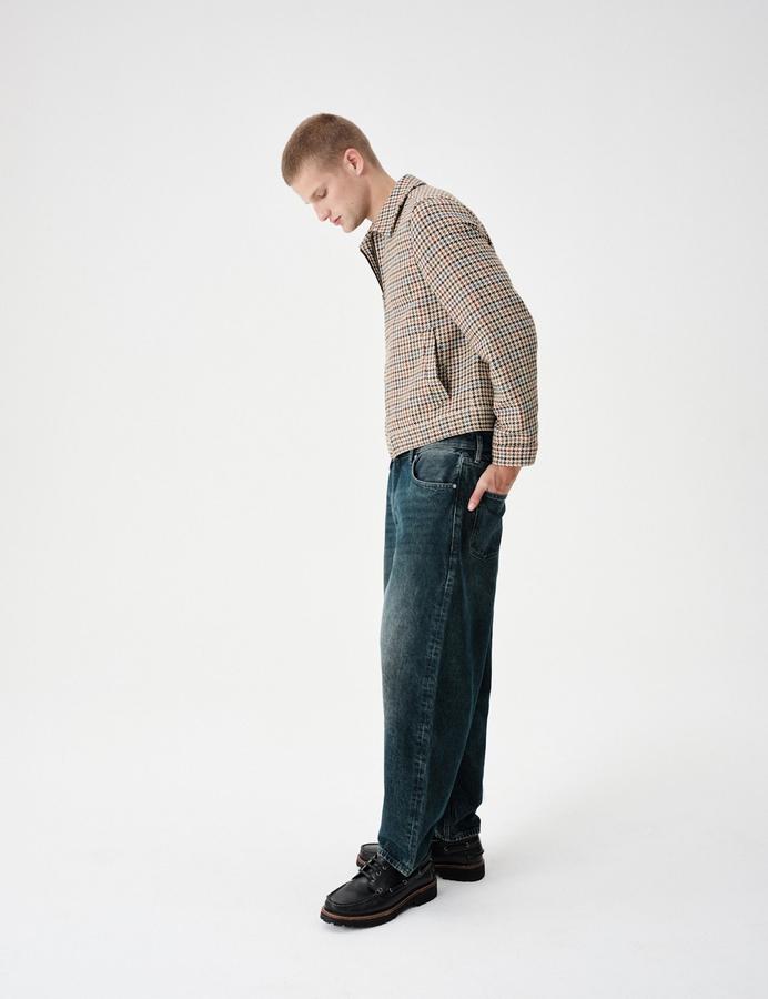 Wool Blend Houndstooth Jacket