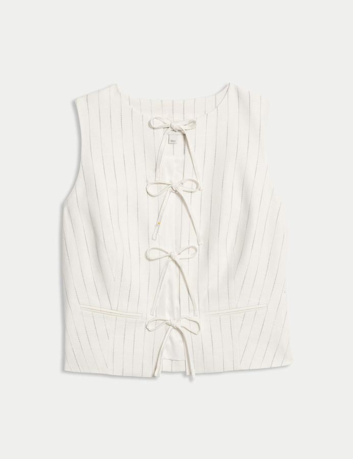 Striped Linen Waistcoat