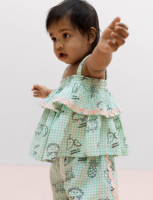 2 Piece Pure Cotton Taco Top & Trouser Outfit (0-5 Yrs)