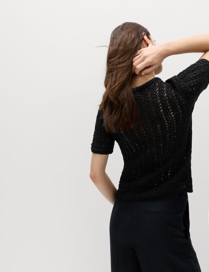 Cotton Rich Textured Knitted Top