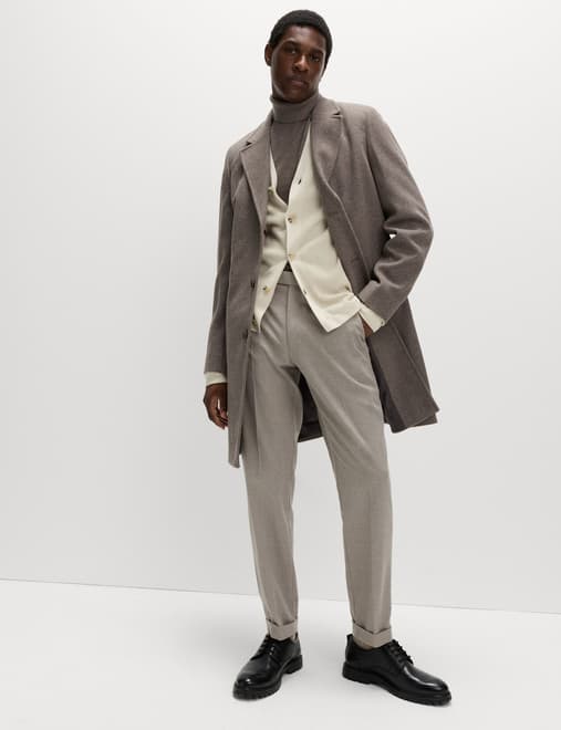 Warm Handle Twill Side Adjuster Trousers