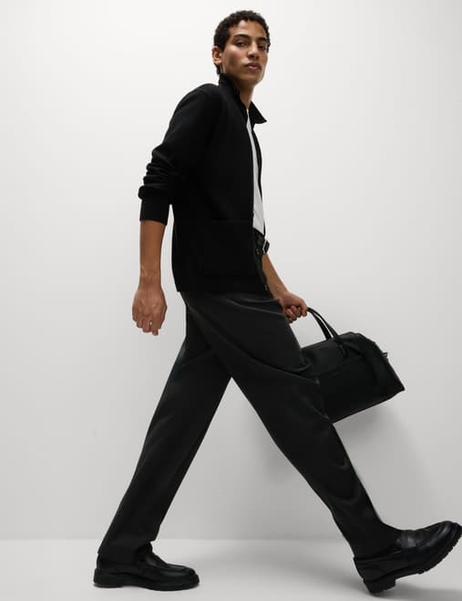 Loose Fit Smart Stretch Trousers