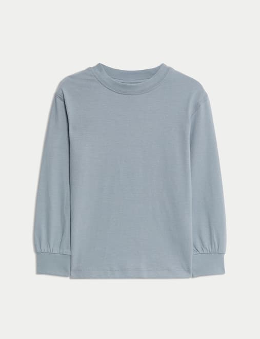Pure Cotton Long Sleeve T-shirt (2-8 Yrs)