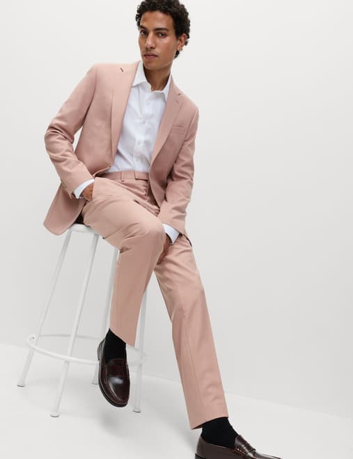 Slim Fit Stretch Suit Trousers