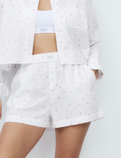 Pure Cotton Floral Pyjama Shorts