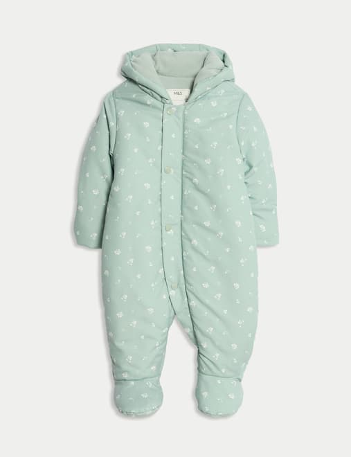 Ditsy Print Snowsuit (0-3 Yrs)