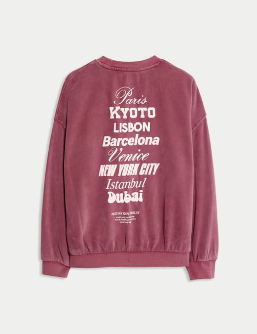 Cotton Rich City Graphic Sweatshirt (6-16 Yrs)