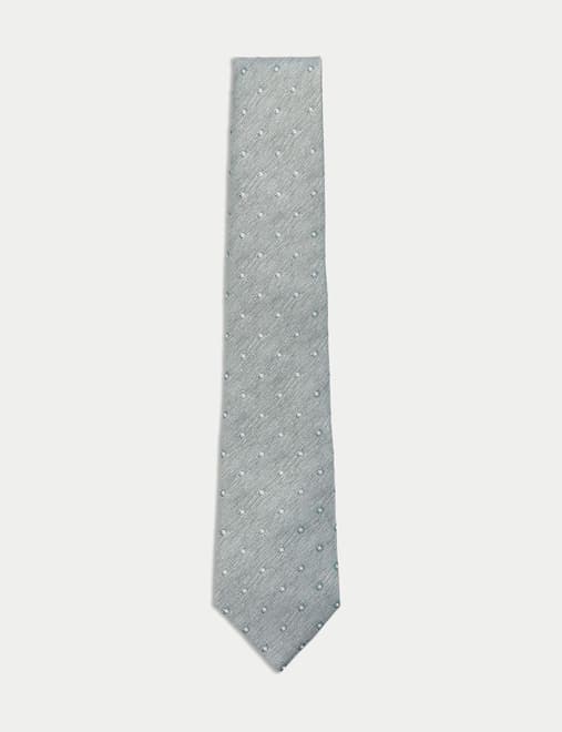 Geometric Pure Silk Tie