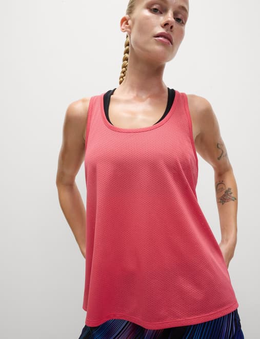 Textured Lightweight Relaxed Vest Top