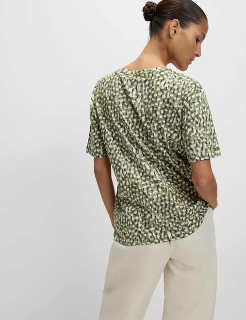 Cotton Modal Blend Printed T-Shirt