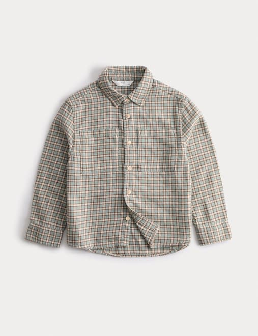 Pure Cotton Checked Shirt (2-8 Yrs)