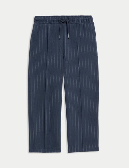 Cotton Rich Pinstripe Joggers (2-8 Yrs)