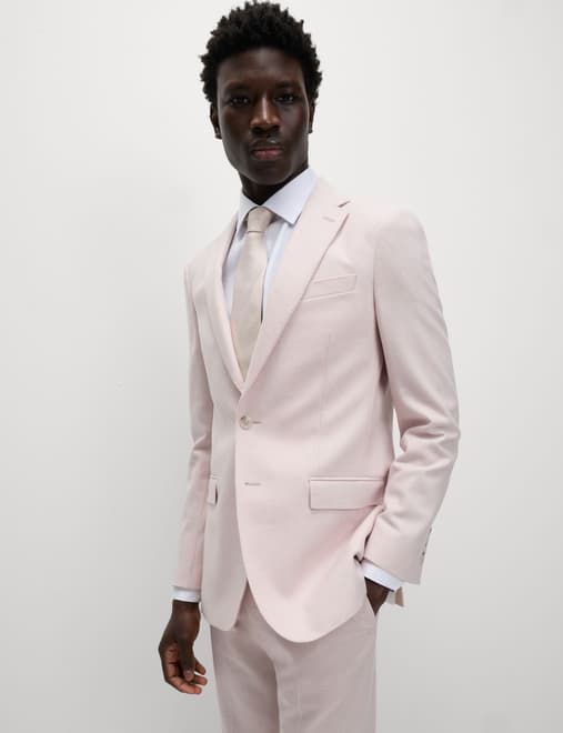 Tailored Fit Wool Rich Tweed Suit Jacket